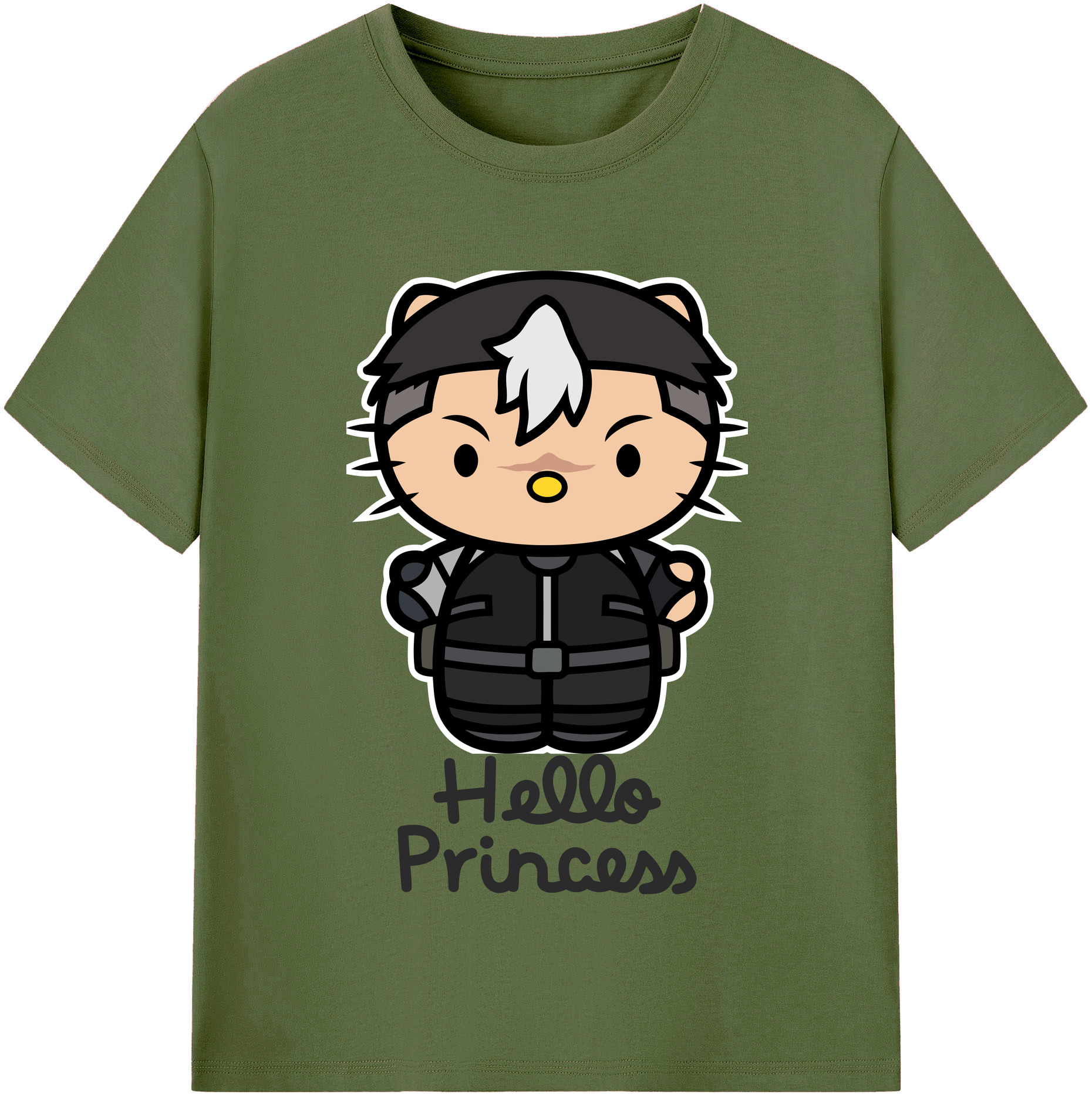 （画像用） Hello Kitty ハローキティ 綿100％半袖Tシャツ（フロントプリント）